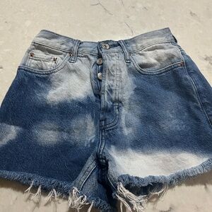 PacSun Ultra High-Rise Vintage Denim Shorts - Acid Wash - Size 24